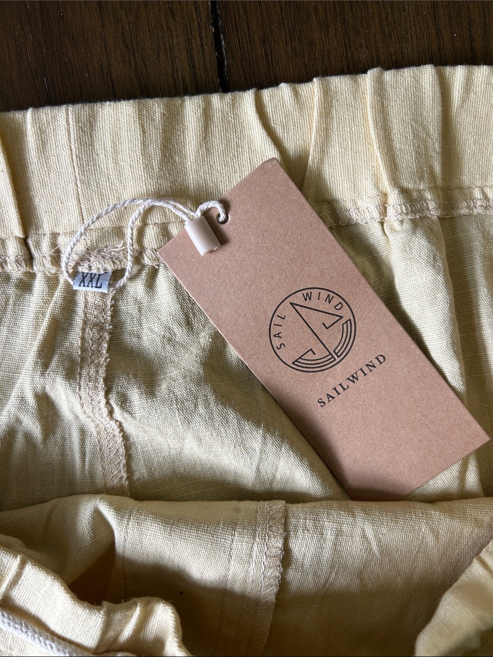 Sailwind dull yellow linen blend drawstring shorts size xxl NWT - Picture 5 of 6